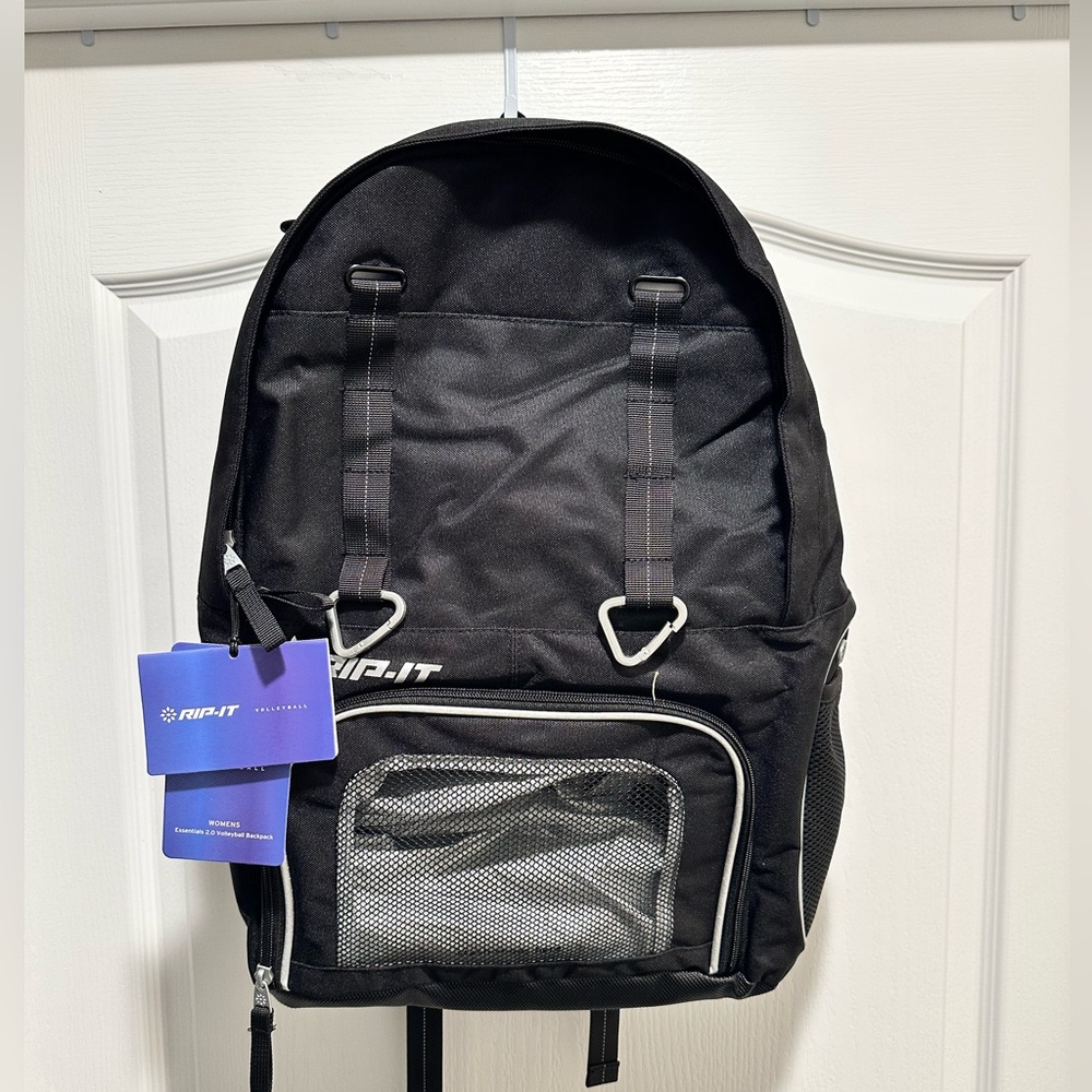 Women's Essentials RIP-IT Volleyball Black Backpack 2.0 with Additional Sack